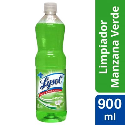 Lysol Limpiador Líquido Desinfectante Manzana Verde 900 ml1