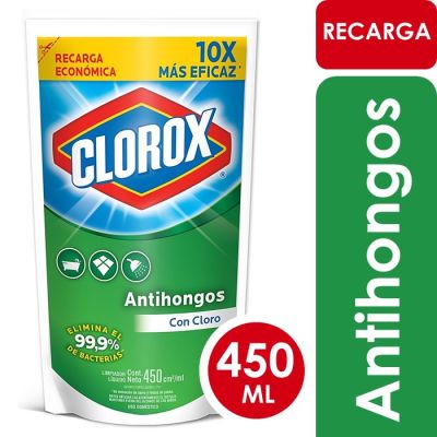 Clorox Limpiador Desinfectante Antihongos Doypack 450 ml1