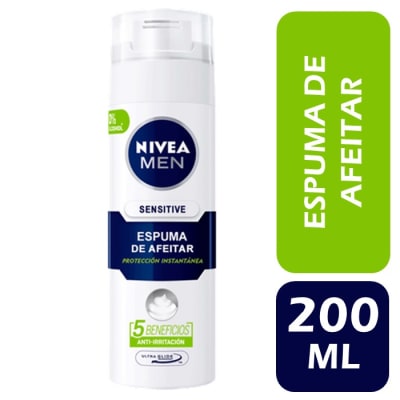 Nivea Espuma de Afeitar Men Protect & Care Sensitive 200 ml1