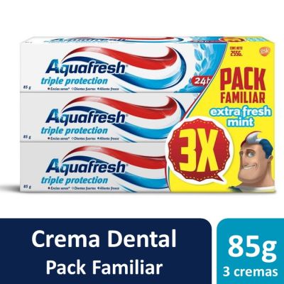 Aquafresh Pack Crema Dental Extra Fresh Mint 3x85 g1