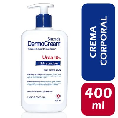 Simonds Crema Corporal Dermocream Hidratación Urea 10% 400 ml1