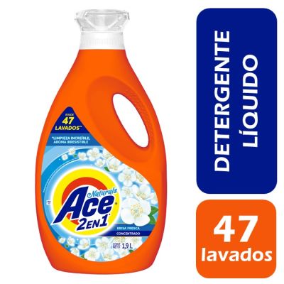 Ace Detergente Líquido Concentrado 2 en 1 Naturals 1.9 L1
