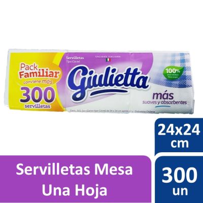 Giulietta Servilletas Tipo Cóctel 300 Un
