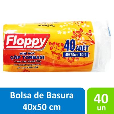 Floppy Bolsas de Basura 40 x 50 cm Pequeña 40 Un1