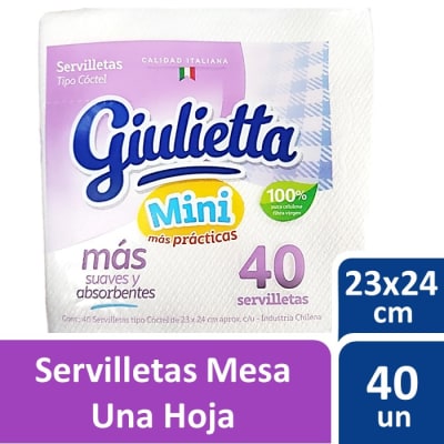 Giulietta Servilletas Tipo Cóctel 40 Un1