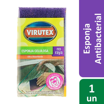 virutex Esponja Celulosa Antibacterial No Raya 1