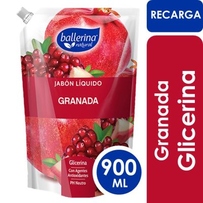 Ballerina Jabón Líquido de Glicerina Granada Doypack 750 ml1