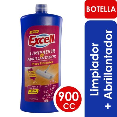 Excell Limpiador + Abrillantador Piso Flotante Flor de Cerezo 900 ml