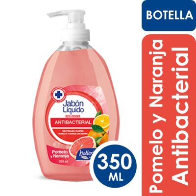 Ballerina Jabón Líquido Antibacterial Pomelo y Naranja 350 ml1