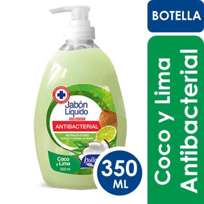 Ballerina Jabón Líquido Antibacterial Coco y Lima 350 ml1