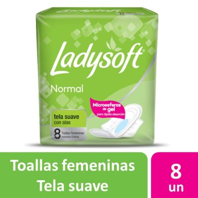 Ladysoft Toalla Femenina Normal Tela Suave 8 Un1
