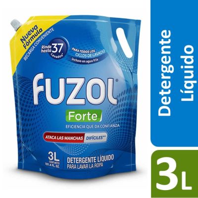 Fuzol Detergente Líquido Forte Doypack 3 L
