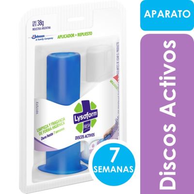 Lysoform Discos Activos para Inodoro Lavanda 38 g1