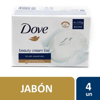 Dove Jabón en Barra Beauty Cream Bar 4 x 100 g c/u1
