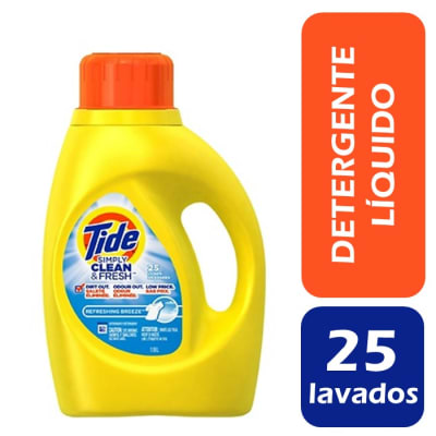 Tide Detergente LÍquido Concentrado Simply Refreshing 1.18 L1