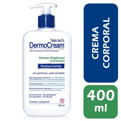 Simonds Crema Corporal Dermocream Humectante 3 Avenas 400 ml1