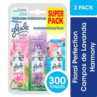 Glade Toque Pack Aromatizantes de Ambiente Surtido 3 Un
