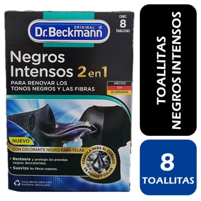Dr. Beckmann Toallitas Negros Intensos 8 Un