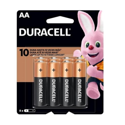 Duracell Pila Alcalina AA Pack 8 Un1