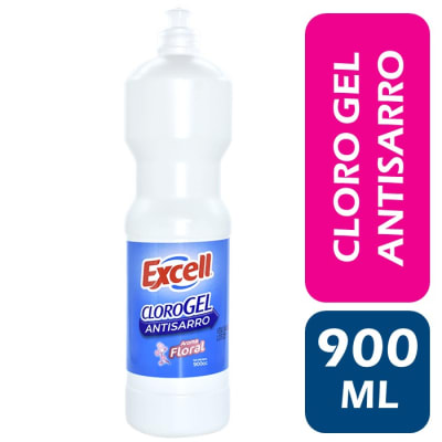 Excell Cloro Gel Antisarro Floral 900 ml