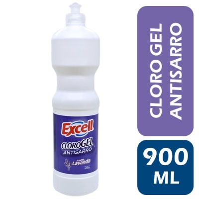 Excell Cloro Gel Antisarro Lavanda 900 ml
