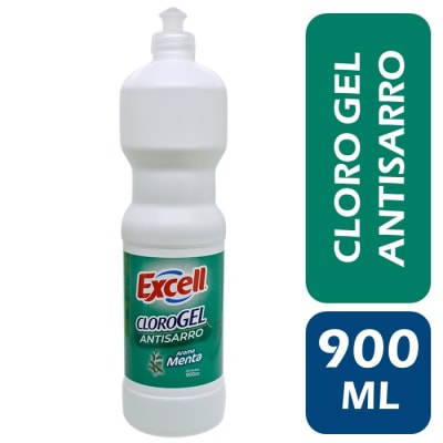 Excell Cloro Gel Antisarro Menta 900 ml