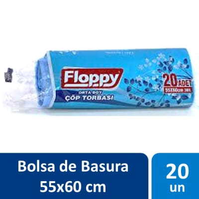 Floppy Bolsas de Basura 55 x 60 cm Pequeña 20 Un1