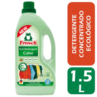 Frosch Detergente Líquido Concentrado Ropa Color Manzana 1.5 L1