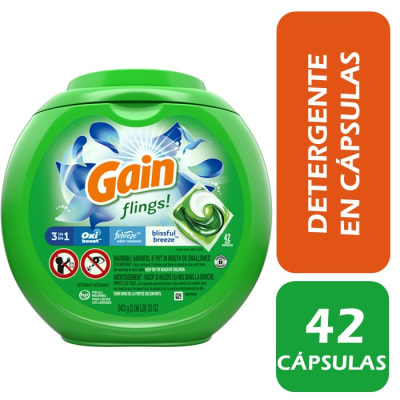 Gain Detergente en Cápsulas Pods 42 Un1