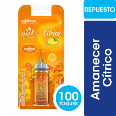 Glade Toque Aromatizante de Ambiente Amanecer Cítrico Repuesto 9 g1