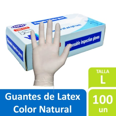 HFH Guantes de Latex Talla L 100 Un1