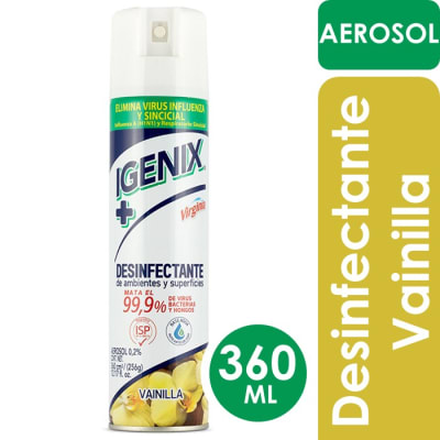 Igenix Desinfectante Para Ambientes y Superficies Vainilla 360 ml