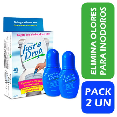 Just a Drop Elimina Olores Para Inodoros 15 ml Pack 2 Un1