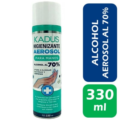 Kadus Higienizante Aerosol Alcohol 70° 330 ml1