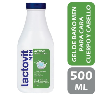 Lactovit Gel de Baño Corporal Men Active 500 ml1