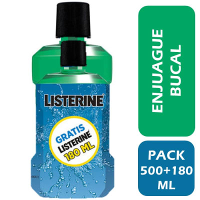 Listerine Enjuague Bucal Cool Mint Pack 500 + 180 ml1
