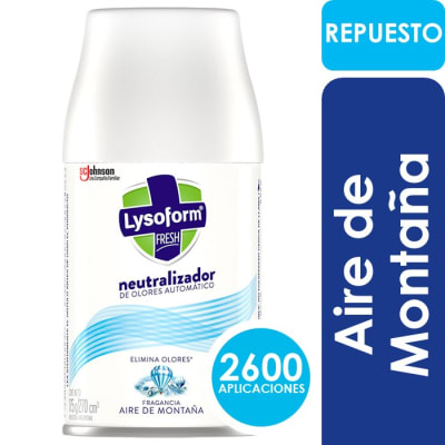 Lysoform Recarga Automática Elimina Olores Aire de Montaña 270 ml1