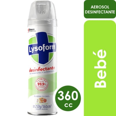 Lysoform Desinfectante Para Ambientes y Superficies Bebé 360 ml1