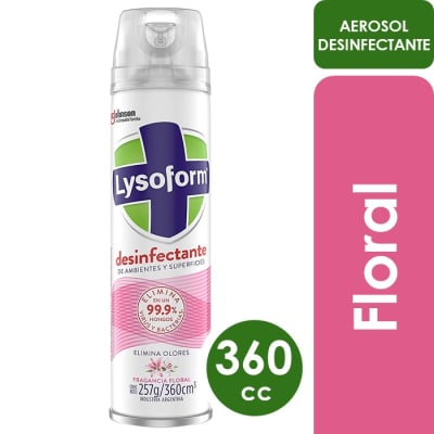 Lysoform Desinfectante Para Ambientes y Superficies Floral 360 ml1