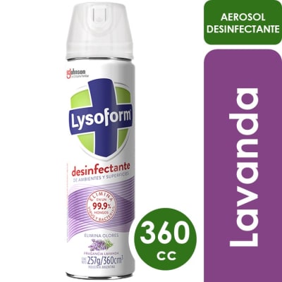 Lysoform Desinfectante Para Ambientes y Superficies Lavanda 360 ml1
