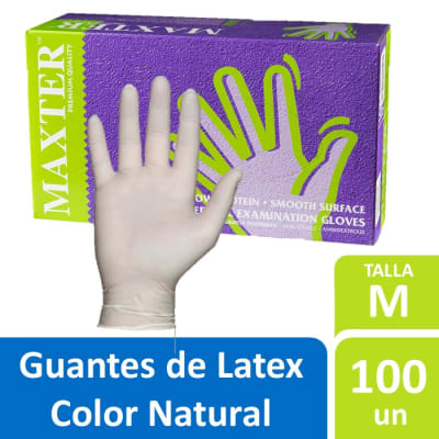 Maxter Guantes de Latex Talla M 100 Un1
