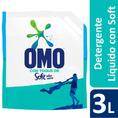 Omo Detergente Líquido Multiacción Soft y Aloe Vera Doypack 3 L1