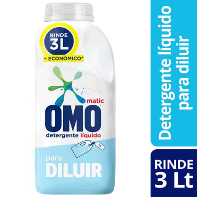 Omo Detergente Líquido Matic Para Diluir 500 ml Rinde 3 L