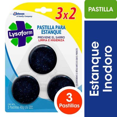   Lysoform Pack Pastillas para Estanque Inodoro 3 Un1