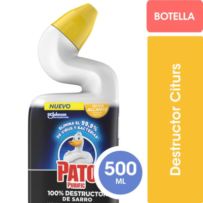 Pato Purific Destructor de Sarro Limpia Inodoros Aroma Citrus 500 ml1