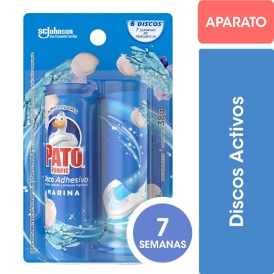 Pato Purific Discos Adhesivos Marina Aplicador + Repuesto