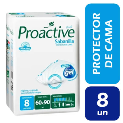 Proactive Protector de Cama Hipoalergénico Pack 8 Un1