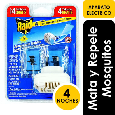 Raid Aparato Eléctrico Contra Mosquitos y Zancudos