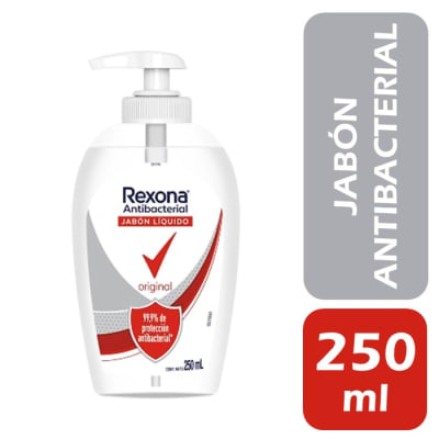 Rexona Jabón Líquido Antibacterial Original 250 ml1