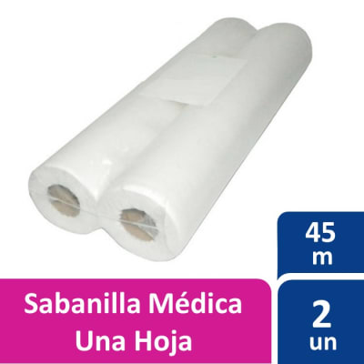 Sabanilla Médica Una Hoja 50 Metros 2 Rollos